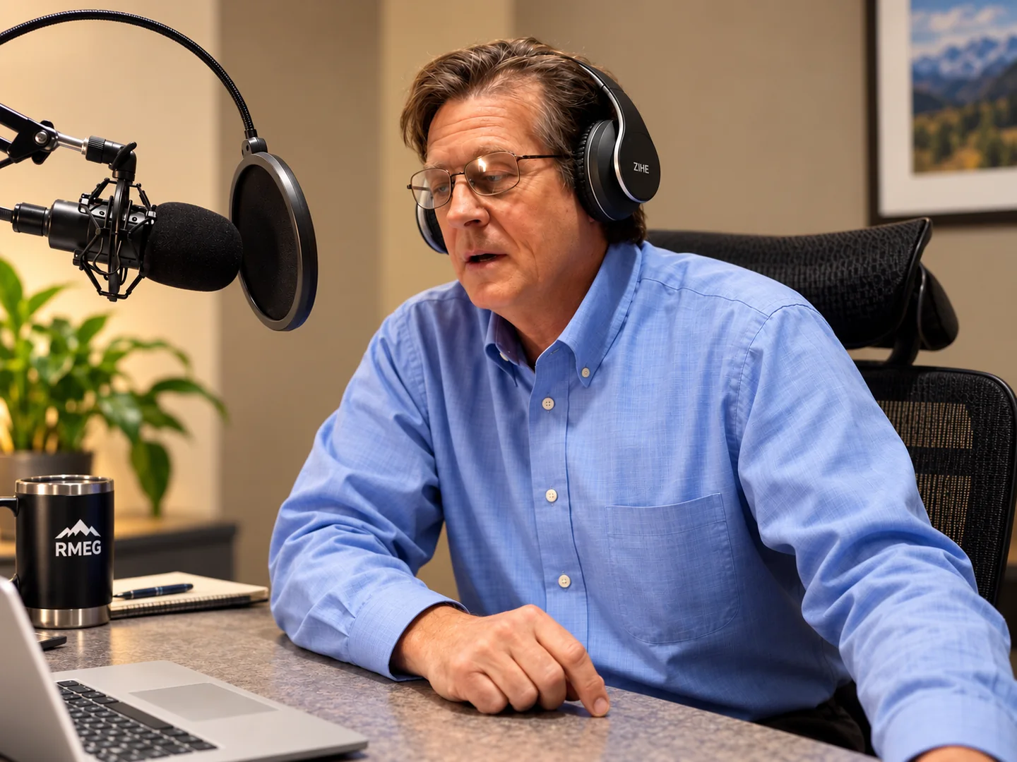 Scott Milne discussing facility efficiency during a podcast interview.